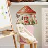The Little Girl's Mushroom House Bedroom Living Room Home Wall Background, Beautification and Decoration Wall Stickers