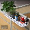 Desk Partition Hanging Rack, Iron Spacesaving Organizer, Nodrill, Greenery Office Storage Shelf
