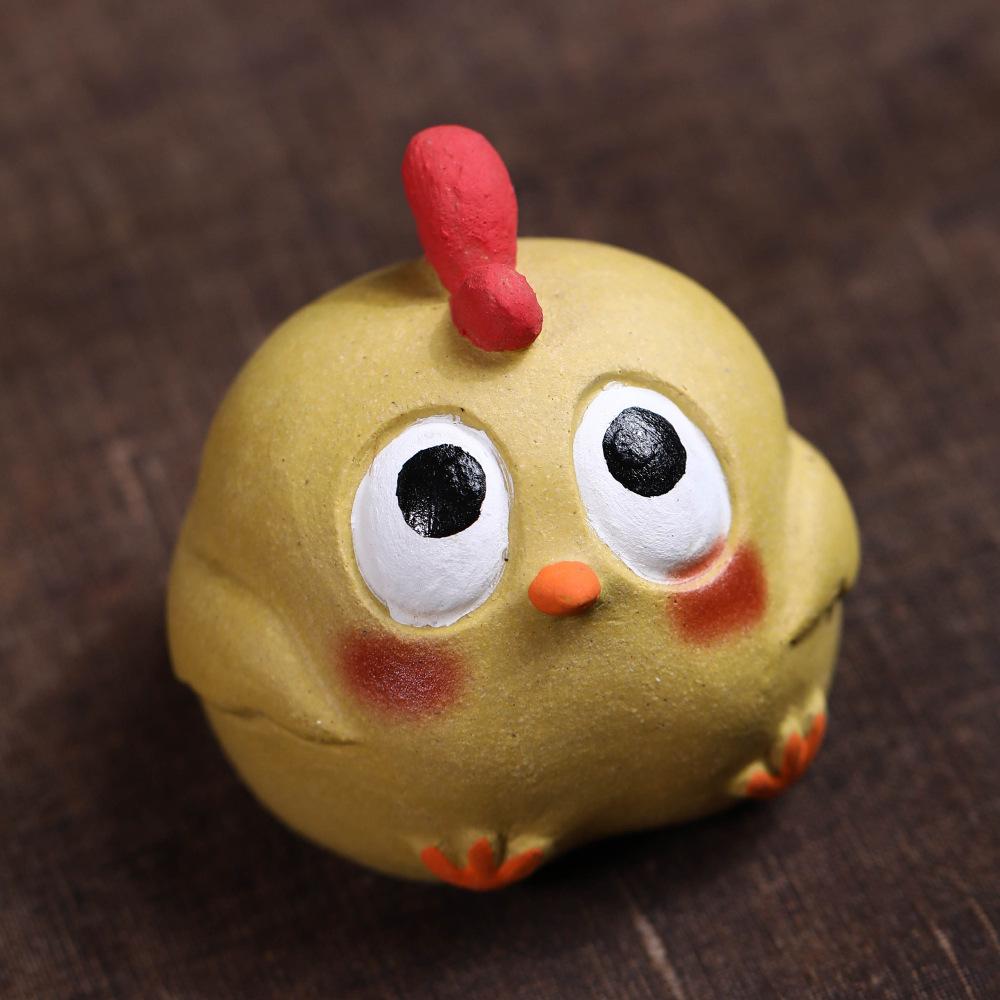 

Yixing Purple Clay Banana Worm Little Chicken Tea Pet Luxury Lucky Model Tea Figurine Play Toys Tea Statue Ornaments Collection