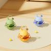Interactive Tumbler Cat Toy Funny Puzzle Cat Food Dispenser with Fluffy Ball And Bell Self Play Kitten Enrichment Toy for Indoor Cats