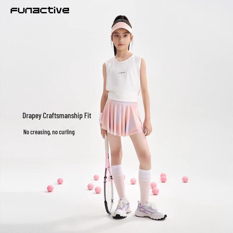 FUN ACTIVE Girls' Tie-Dye Athletic A-Line Skirt
