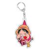 for OPTCG Card Keychain Luffy Chopper Jinbe Backpack Pendant Anime Game Fans Gift Recycled Acrylic Decoration Rare Card Toy