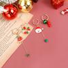 Fashion Christmas Earrings Zircon for Women Christmas Tree Hat Deer Necklace Girls Party Festival Zircon Gifts