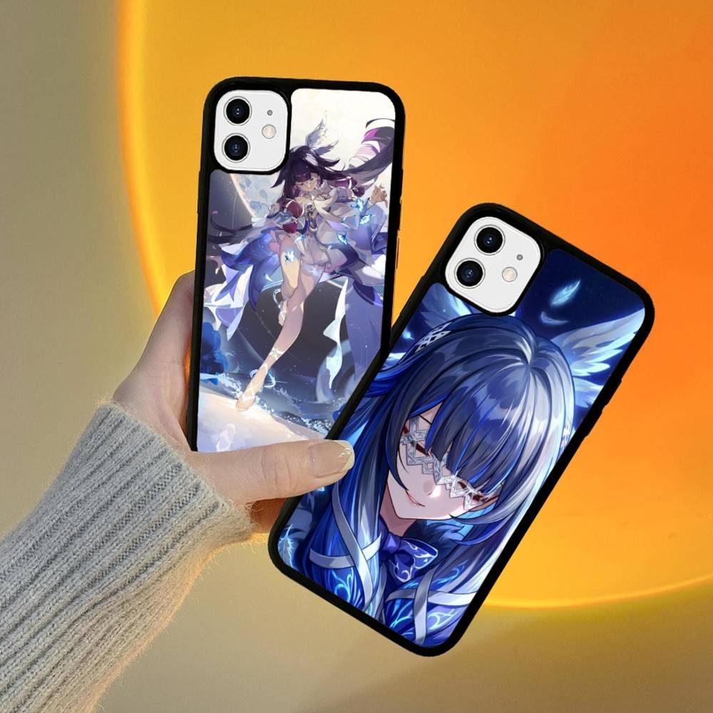 Genshin Impact Columbina For iPhone 11 12 13 14 15 16 17 Pro Max Plus TPU+PC Shockproof Back Phone Cases