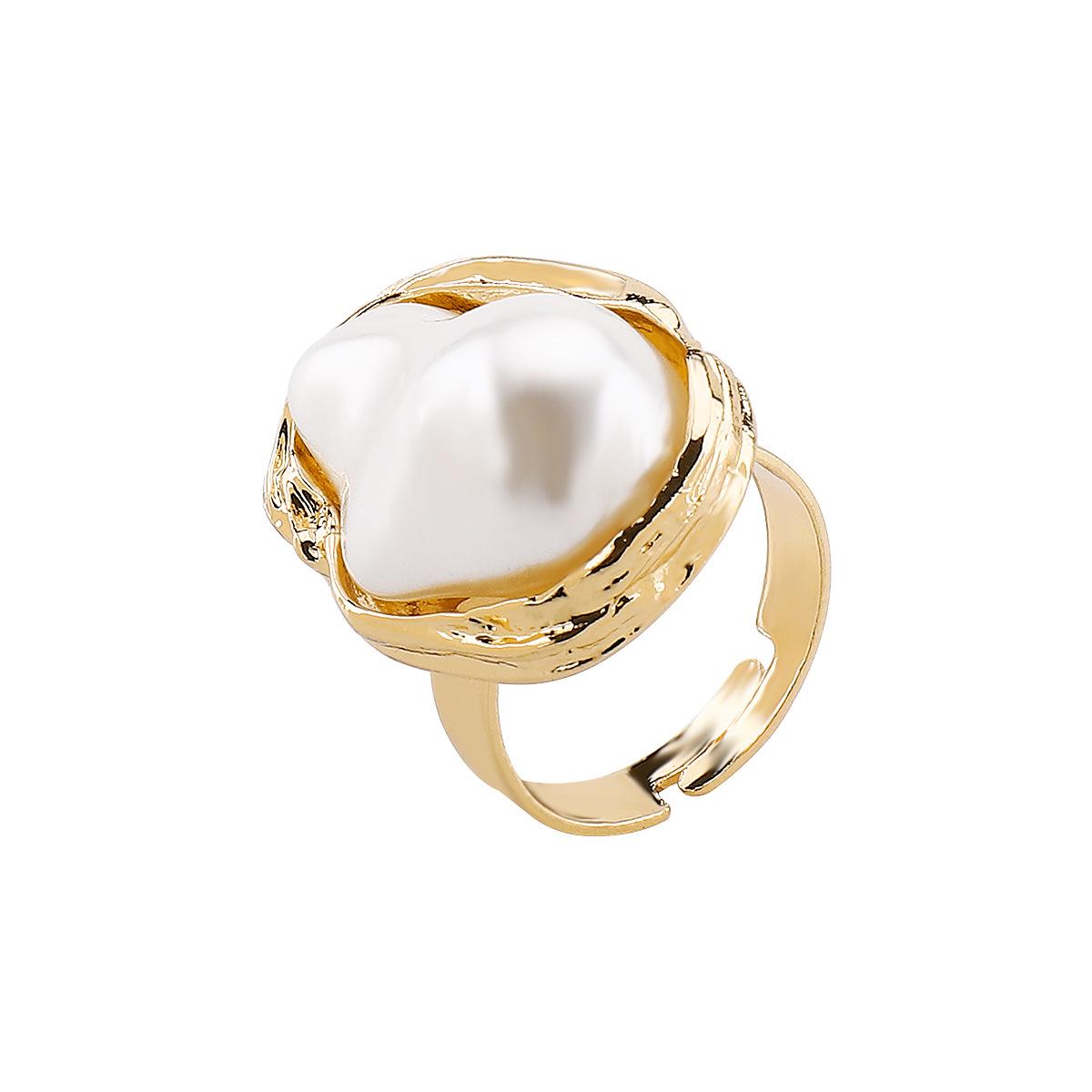 Европейский и американский барочный геометрический жемчужный цветочный ювелирный набор в стиле ретро, темпераментные серьги, браслет, ожерелье, кольцо