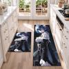 Re Zero Flannel Kitchen Floor Mat – Non-Slip, Absorbent and Easy to Clean Suitable for Kitchens, Entryways Bedroomsand Bathrooms