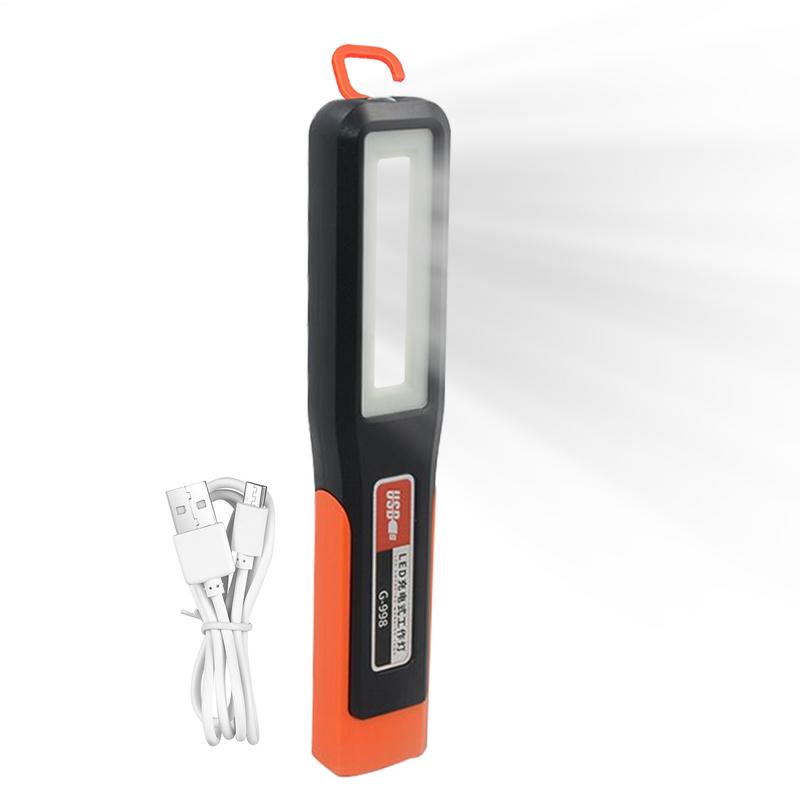 COB LED Work Light Car Garage Lamp USB Rechargeable Flashlight Magnetic Torch Emergency Light Warning Light with 7 Modes