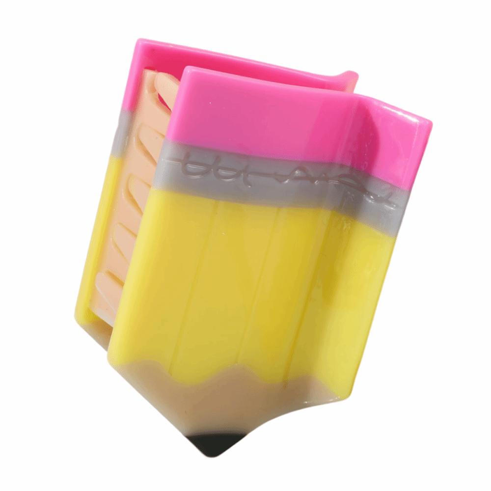 Забавная Палитра Акула Зажим Нескользящая Геометрия Ацетат Зажим для Волос Креативная Канцелярия Заколка Девочки Pencil