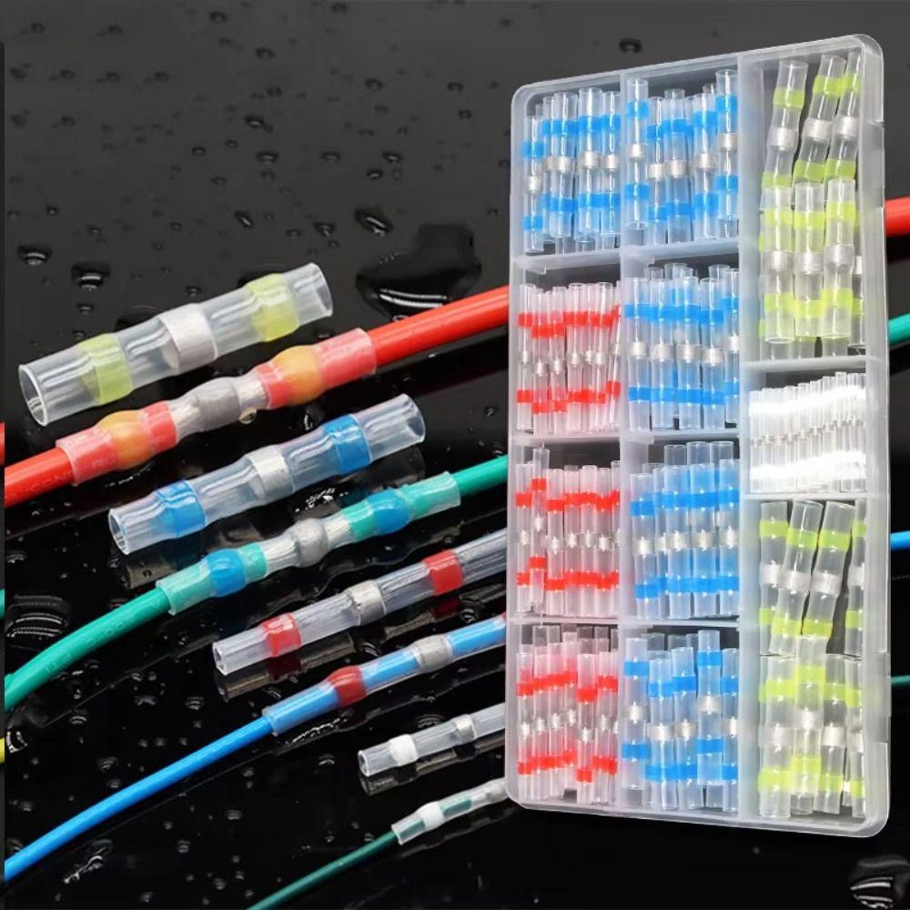 200pcs Connectors Kit Heat Shrink Wire Connectors Insulated Crimp Connector  Electrical Wire