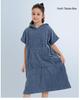 Microfiber Kids' Quick-Dry Hooded Bath Poncho Towel for Swimming and Surfing - Windproof and Warm
