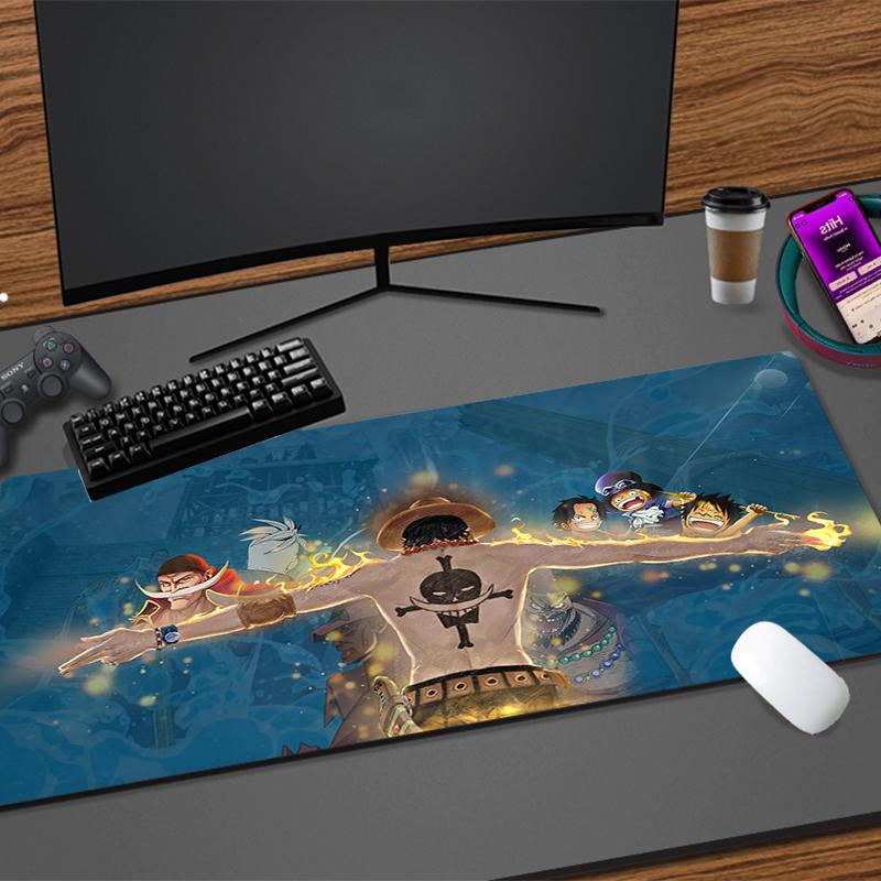 Computer Varmilo Keyboard Mouse Pad One Piece Luffy Anime Gaming Accessories Table rug New Gamer Carpet Desk Mat Mousepad