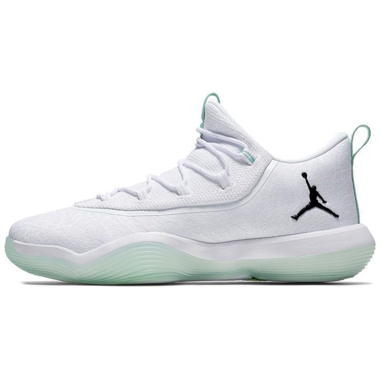 

Jordan Super.Fly 2017 Low PF Comfortable Shock Absorption Balance Low Top Basketball Shoes Men sneaker White Green AJ2664-117 46