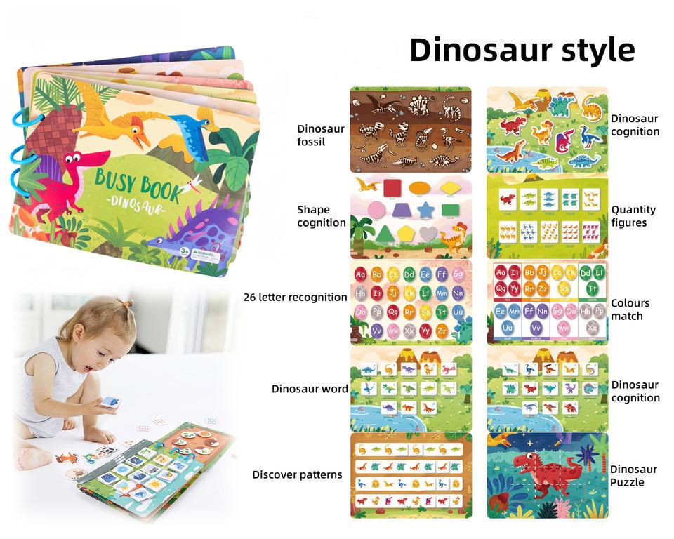 Toys Educational Baby First Enlightenment Book Montessori Quite Book Early Learning Sticker Busy Book Matching Games for Kids