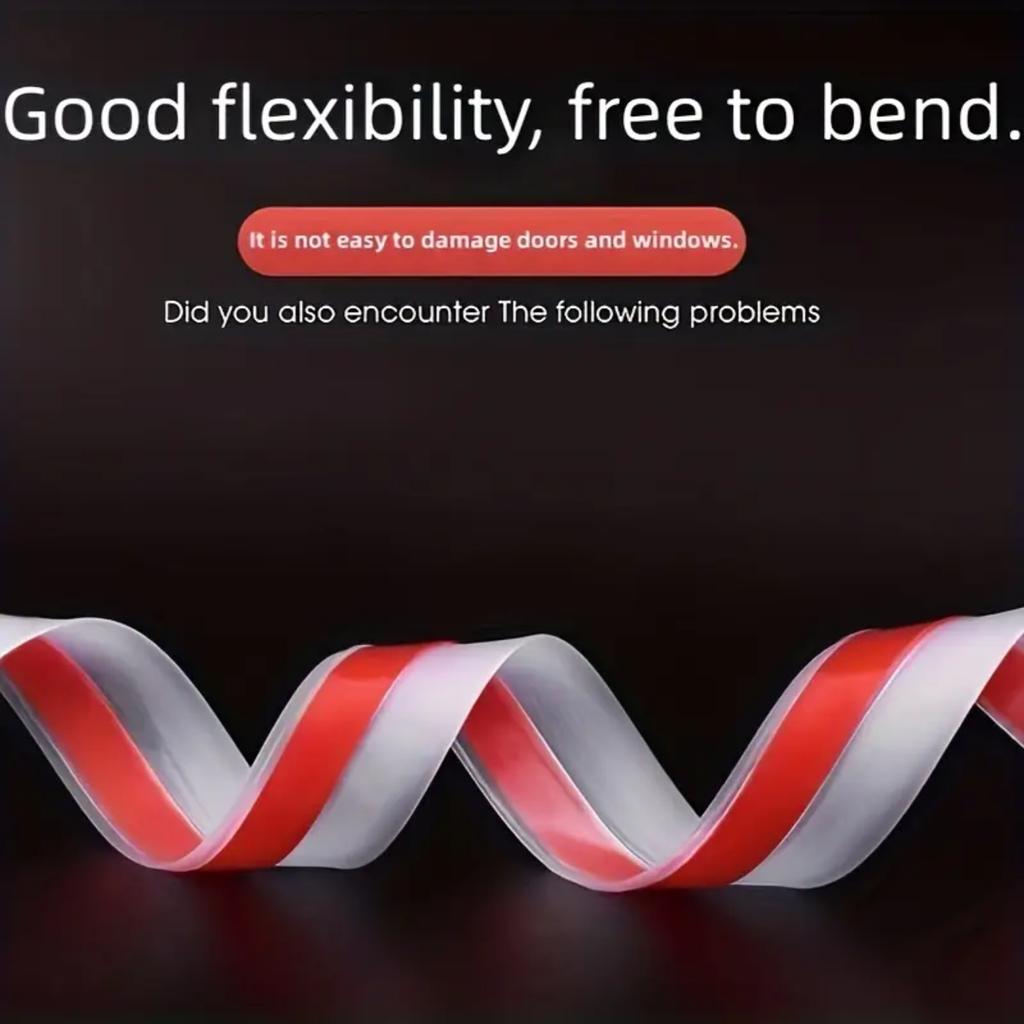 1pc Silicone Seal Strip Weather Stripping For Door Or Window Weatherproof Soundproof Self Adhesive Door Strip Bottom Door Dra