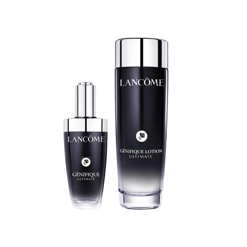Lancôme Skin care set Two-piece set: Super Repair Small Black Bottle Essence 50ml + Small Black Bottle Filter Water 150ml without gift box gift bag чёрный