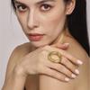 Minimalist Stainless Steel Chunky Rings For Women 18k Gold Plated Hyperbole Women's Ring Female Ring Aesthetic Woman Jewelry