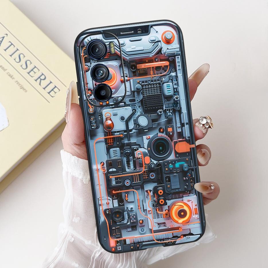 For Motorola Edge 30 5G Case XT2203-1 Luxury Candy Painted Cover Shockproof Phone Case For Motorola Edge 30 Pro Edge30 4G Bumper