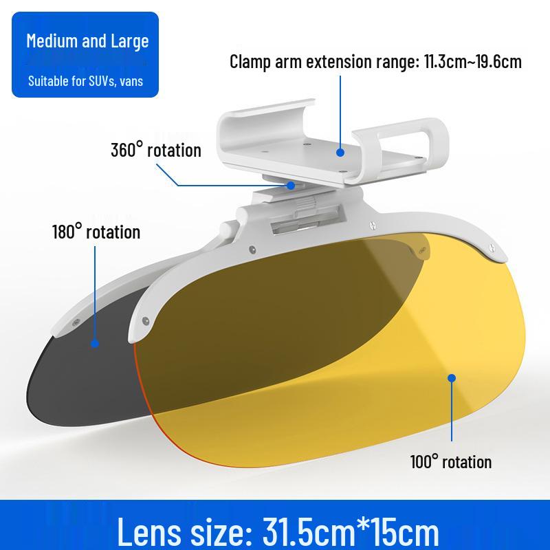 Day & Night Anti-Glare Sun Visor for Driving