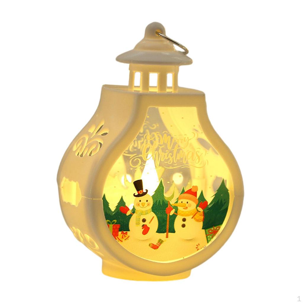 Christmas Candle Lantern Hanging Decorative Ornament Candlestick Tabletop