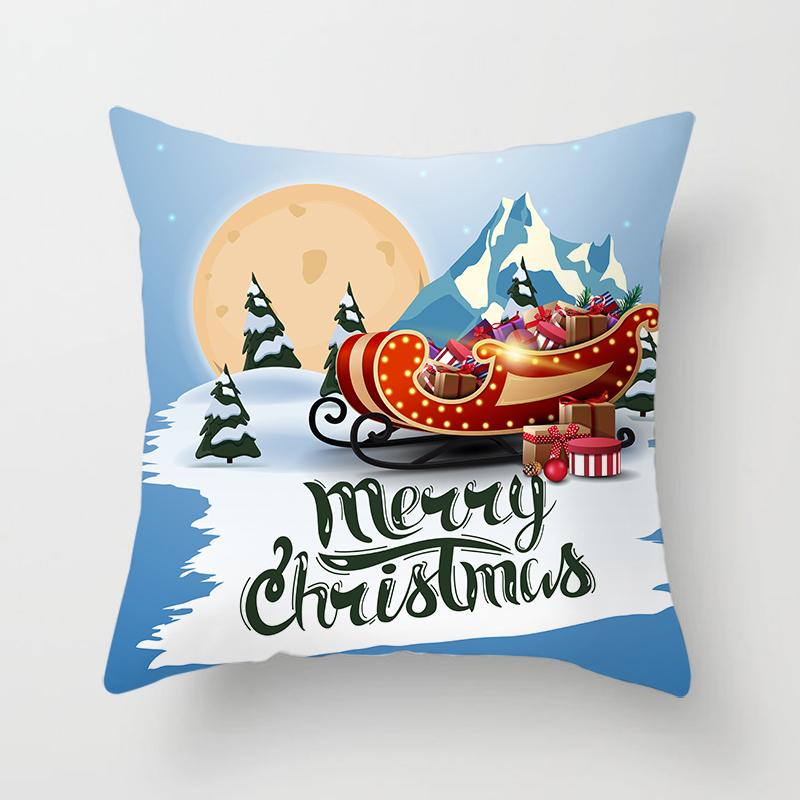 Christmas Home Pillow Covers Christmas Printed Bed Home Decor Cushion Covers Christmas Decor Pillow Covers