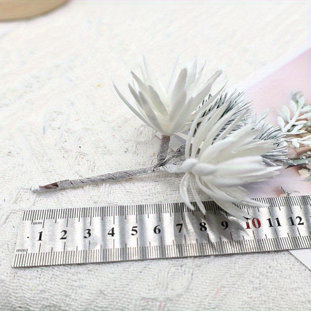 3Pcs Christmas Simulation Flower Bouquet Pine Needle Decorations DIY Handmade Materials Home Wedding Party Decorations