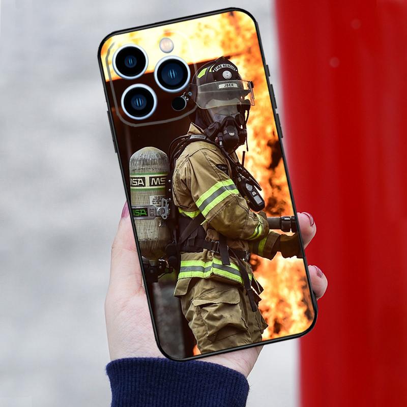 Firefighter Heroes Phone Case For iPhone 15 16 Pro Max 12 13 Mini 11 14 Pro Max XR 16 15 Plus 16e Back Cover