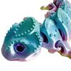 3D Printed Chameleon Articulated Flexible Animal Toy with Movable Joints Stress Relief Fidget Toy for Adults Home Office Desktop Decor