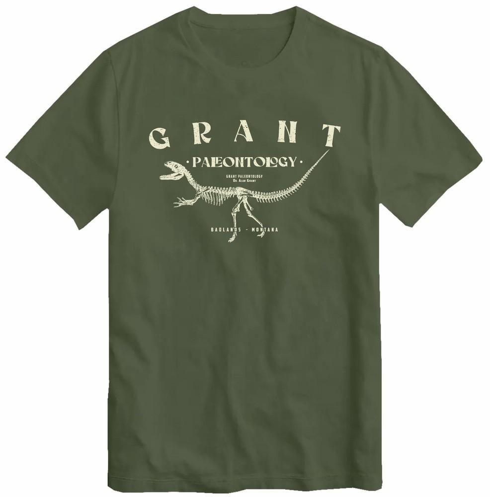 

Grant Paleontology T Shirt Retro Movie Dinosaur T Rex Jurassic T Shirt Top 3XL