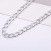 Elegant Metal Sweater Chain Clip Easy To Use Comfortable Chain Strap Shirt Chain for Daily Wear with Silver Color 2PCS