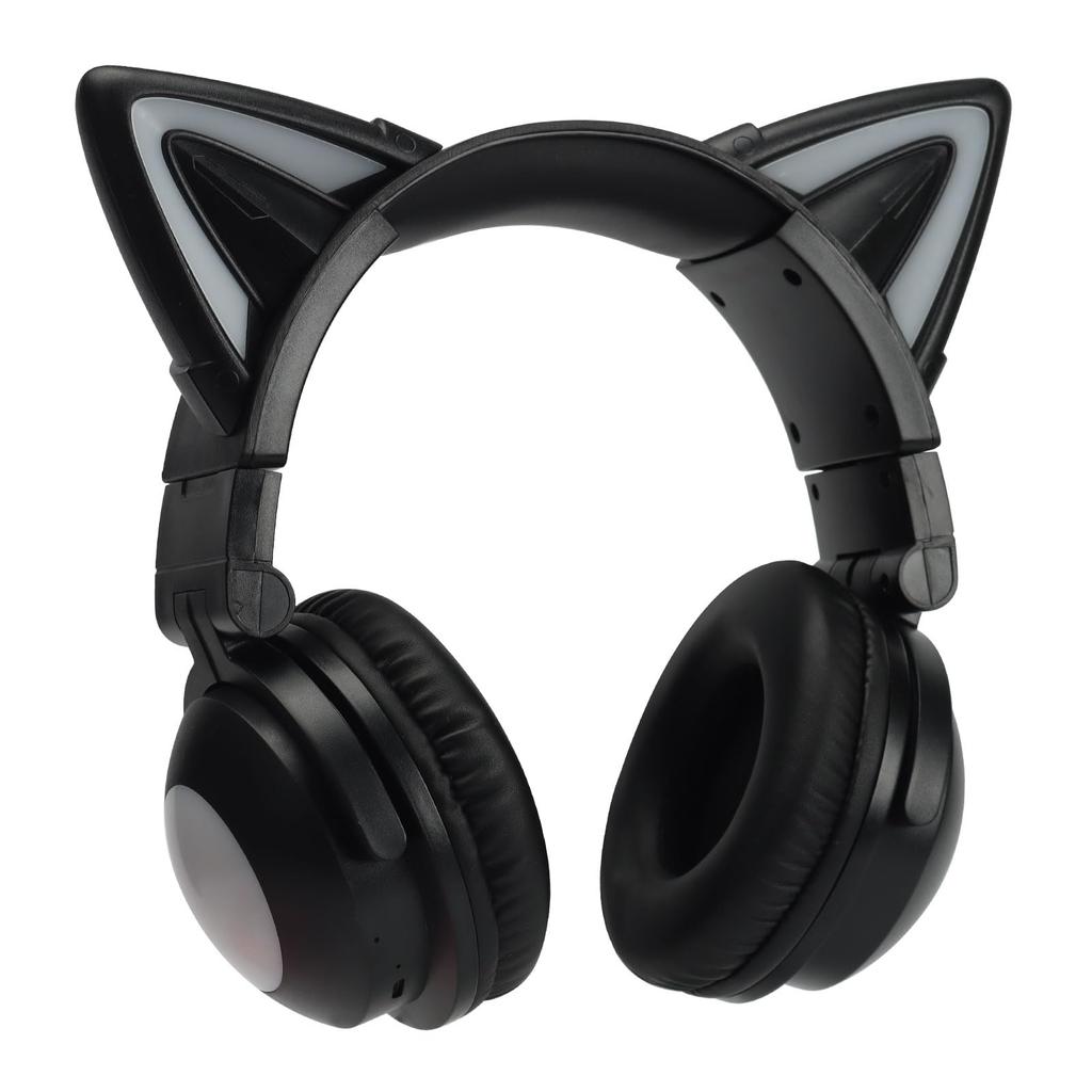 GHDVOP Bluetooth Cat Ear Wireless Gaming Headset with Cat Ear Gaming Wired and Perfect for Working from Online Entrance and New Gifts 5.0 Headphones,
