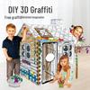 3D Cardboard Playhouse for Kids - DIY Painting & Educational Toy for Early Learning & Creativity Development