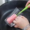Yousheng Cup Brush Tulip Shape Ergonomic Handle Cleaning Brush Scratch-Free Sponge Brush Decorative Vase Cleaner