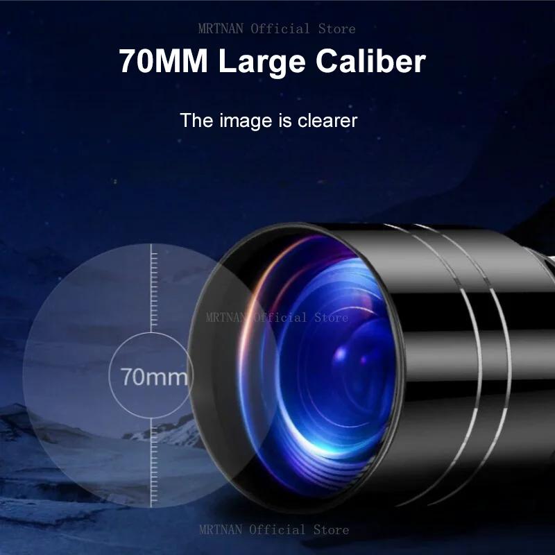 Professional Telescope 15X-150X Astronomical Observation Telescope 70mm Aperture Refractor Telescopes for Observation
