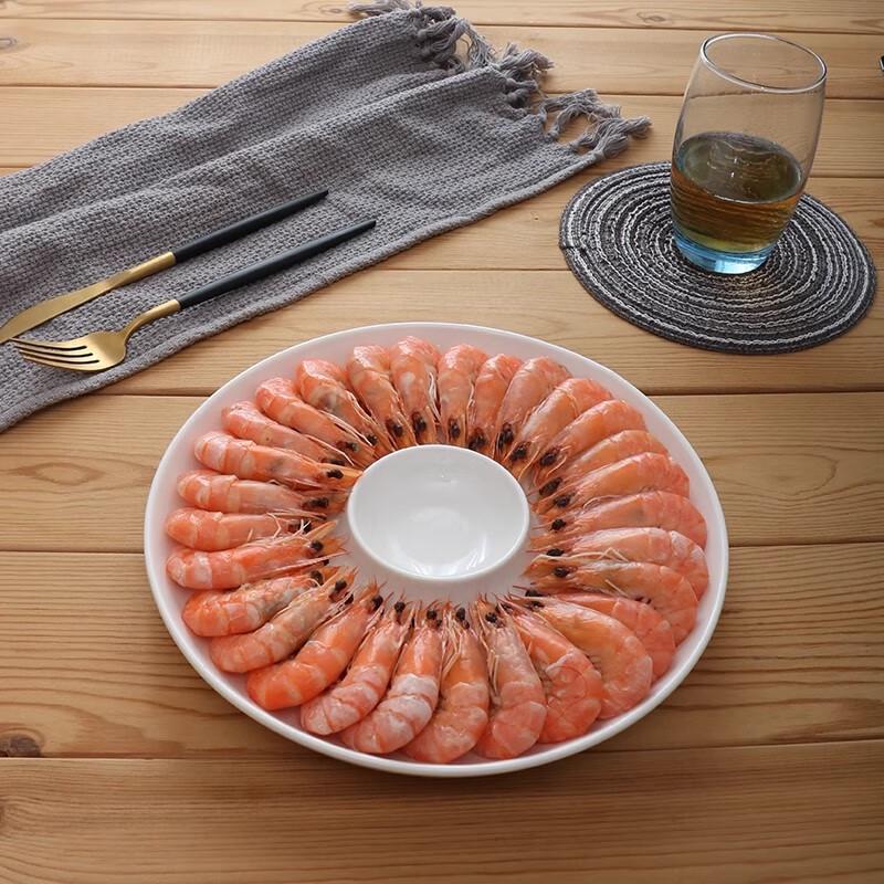 Square Ceramic Five-Compartment Serving Platter