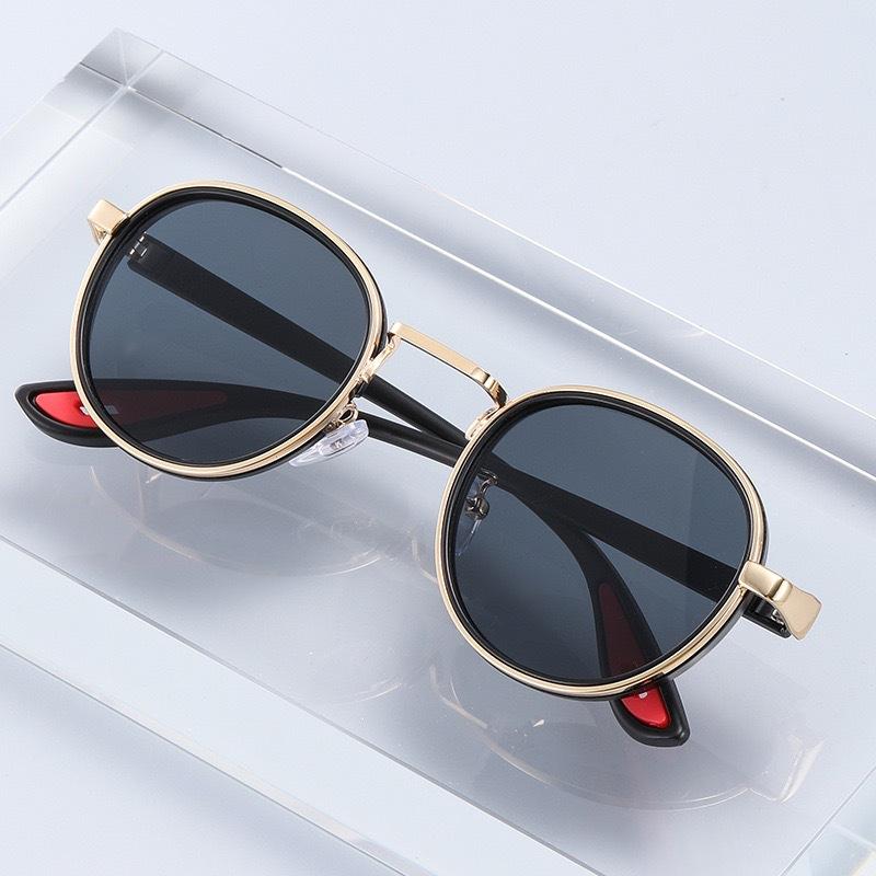 Metal Frame Small Round Sun Glasses with Minus Diopters 0 To -4.0 Women's Men's Stylish Eyewear Shades UV400 Driving Shades