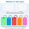 10 Pack Luggage Tags for Suitcases, Airplane Travel Essentials for Flying, Travel Must Haves, and Luggage Accessories By