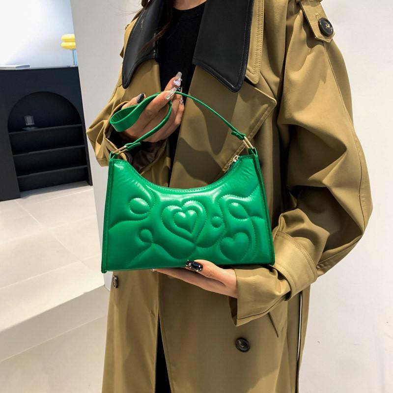 Stylish Pu Leather Shoulder Bag For Women With Zipper Closure And Inner Pouch