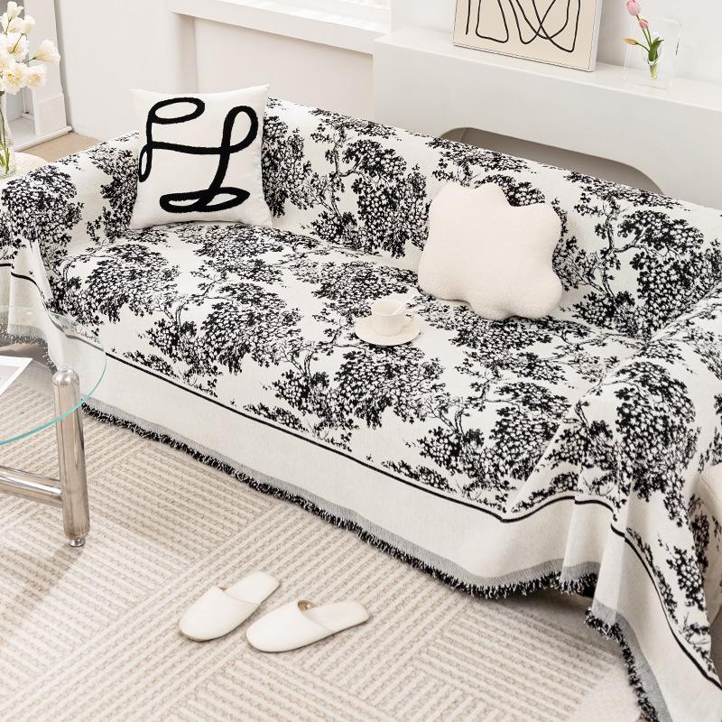 

Двусторонний чехол для дивана из синели, универсальный нескользящий пылезащитный чехол, одеяло, универсальный коврик для дивана на четыре сезона 180*130cm