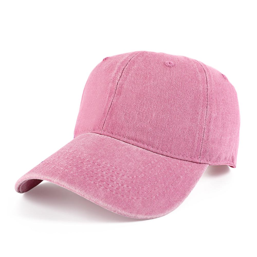 Gewaschene, verwaschene Baseballkappe aus Denim mit auffälligen Nähten, Sechs-Bahnen-Design, Schirmmützen-Stil zur DIY-Individualisierung – Perfekt für Sommer und Herbst.