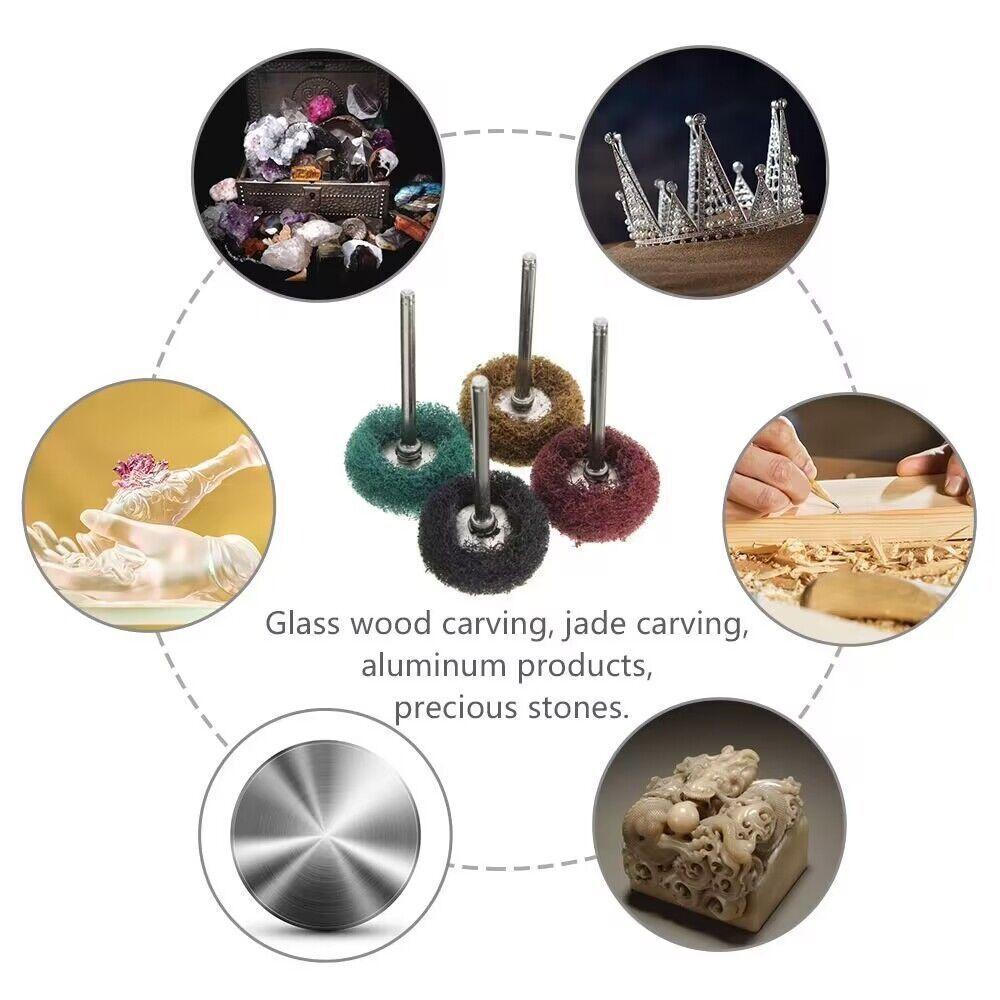 10pcs Nylon Polishing Wheel Buffing Fiber Grinding Head  Grinding Machine Accessories