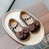 Kinderschuhe aus Leder 2026 Frühling und Herbst Koreanischer Stil Prinzessinnenschuhe für Mädchen für Kleinkinder, Weiche Sohle, Rutschfest, Langlebig und Rutschfest