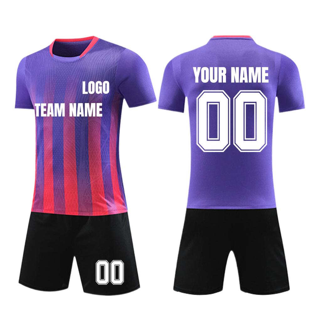 Personalised Shirts Kit Mens Girls With Name Number Custom Football Jerseys For Boys Training Suit