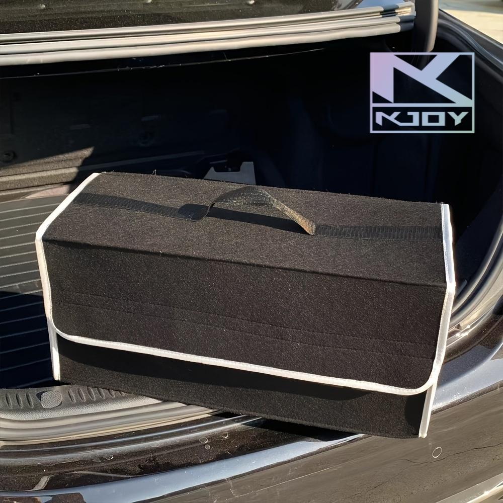 

Large Anti-Slip Car Boot Storage Organizer Soft Felt Trunk Storage Compartments Tool Bag Accessory for Vehicle чёрный