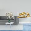 Hand Carved Wooden Elephant And Bull Figurine Sculpture Modern Artwork Animal Statue Souvenirs for