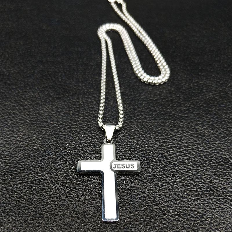Collana Con Ciondolo Croce - Collane Da Uomo / Gioielli Da Uomo