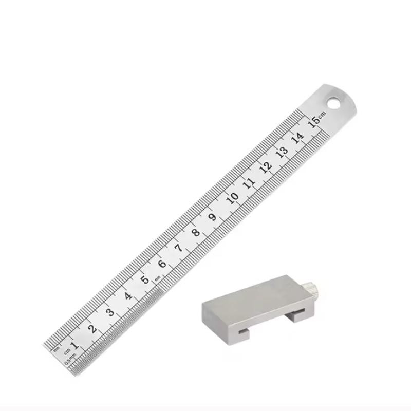 1pc Precision carbon Steel woodworking Square - Easy-to-use aluminum alloy positioner and marking gauge for precise measurement