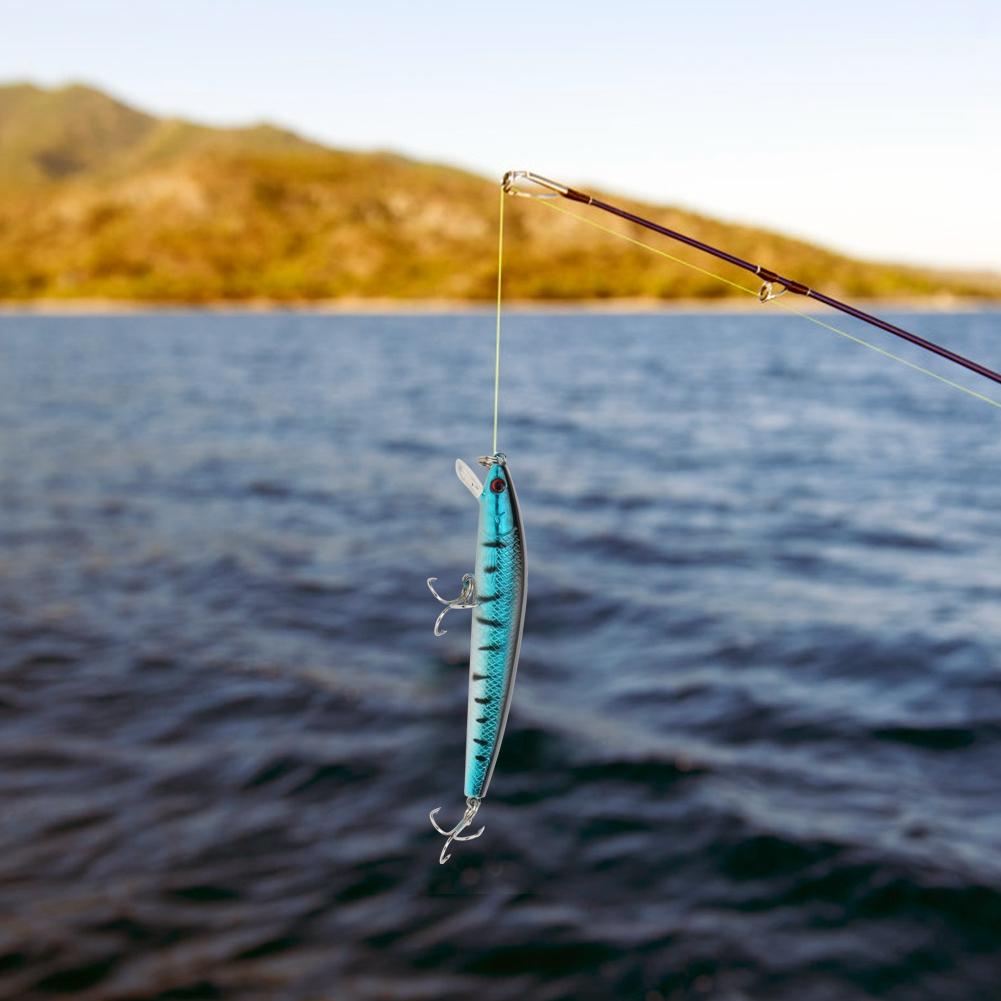 10Pcs Hard Bait Lures Durable Plastic with Hooks Fishing Tackle Accessories 8.5g 9.5cm