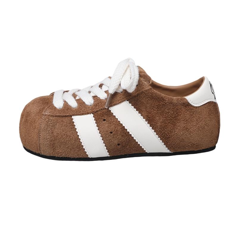 2025 Herbst neue Retro Innenhöhe erhöhen Merad Schnür-Capybara großer Kopf Deutsche Trainingsschuhe lässige Board-Schuhe Damen