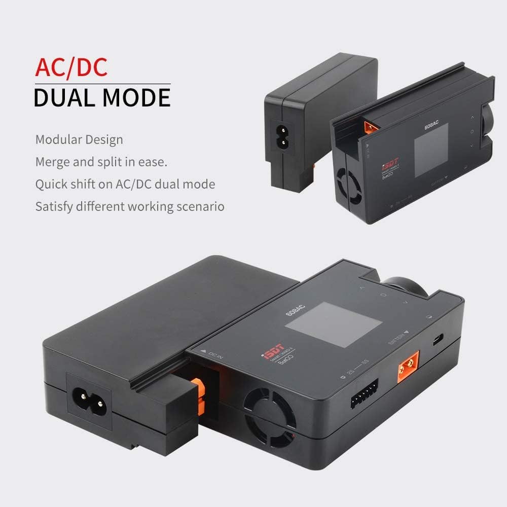 608AC Smart Balance Charger – AC/DC Adapter Charger for LiPo LiFe LiHV NiMH Batteries – For Drones and RC Models – Portable, Efficient, Safe