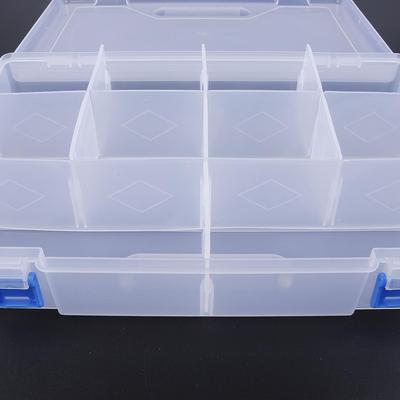 10Compartments Adjustable Practical Bead Ring Organizer Box Jewelry Presentation Storage Box